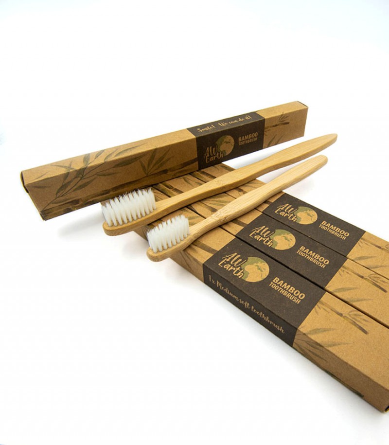 Family Set of Bamboo Toothbrushes