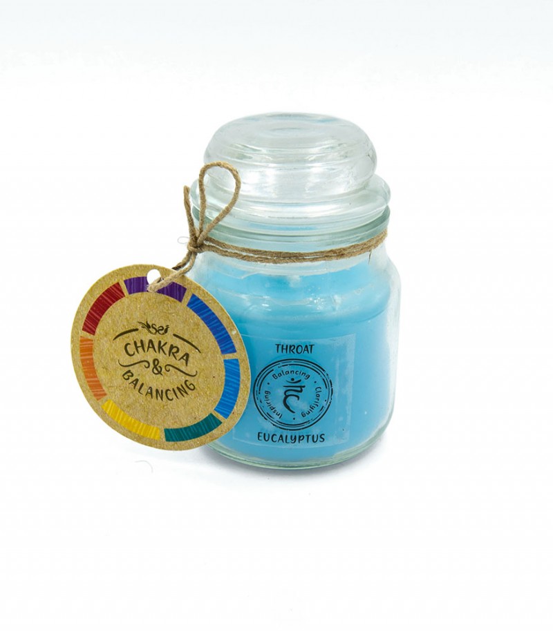 Throat Chakra Eucalyptus Scented Candle