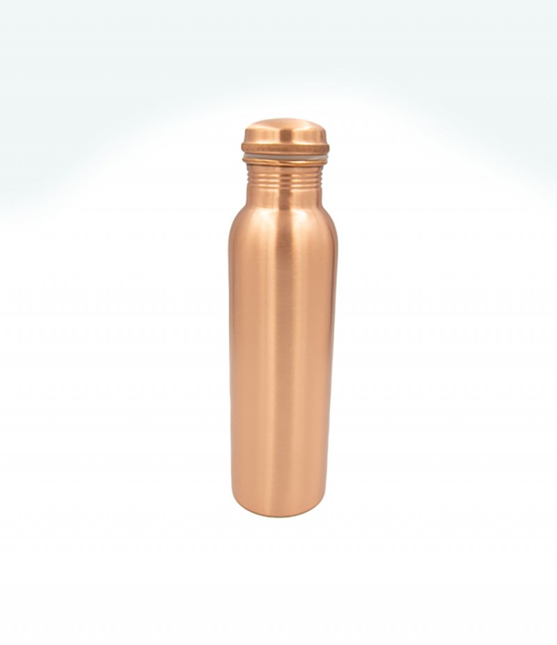 Premium Plain Matt Copper Water Bottle