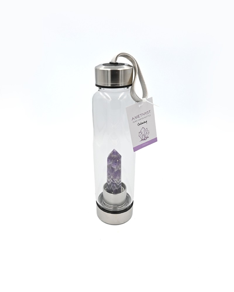 Amethyst Crystal Healing Water Bottle