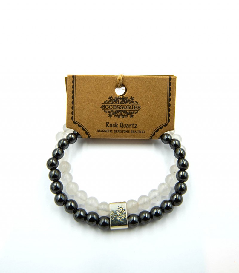 Rock Quartz Magnetic Bracelet
