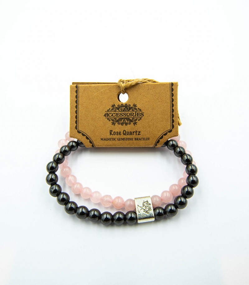 Rose Quartz Magnetic Bracelet