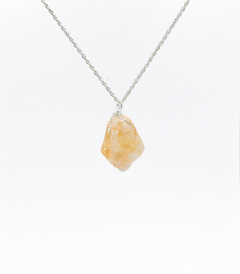 Citrine Rough Stone Pendant