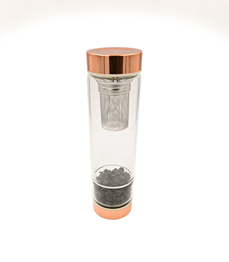 Crystal Tea Infuser Bottle - Onyx