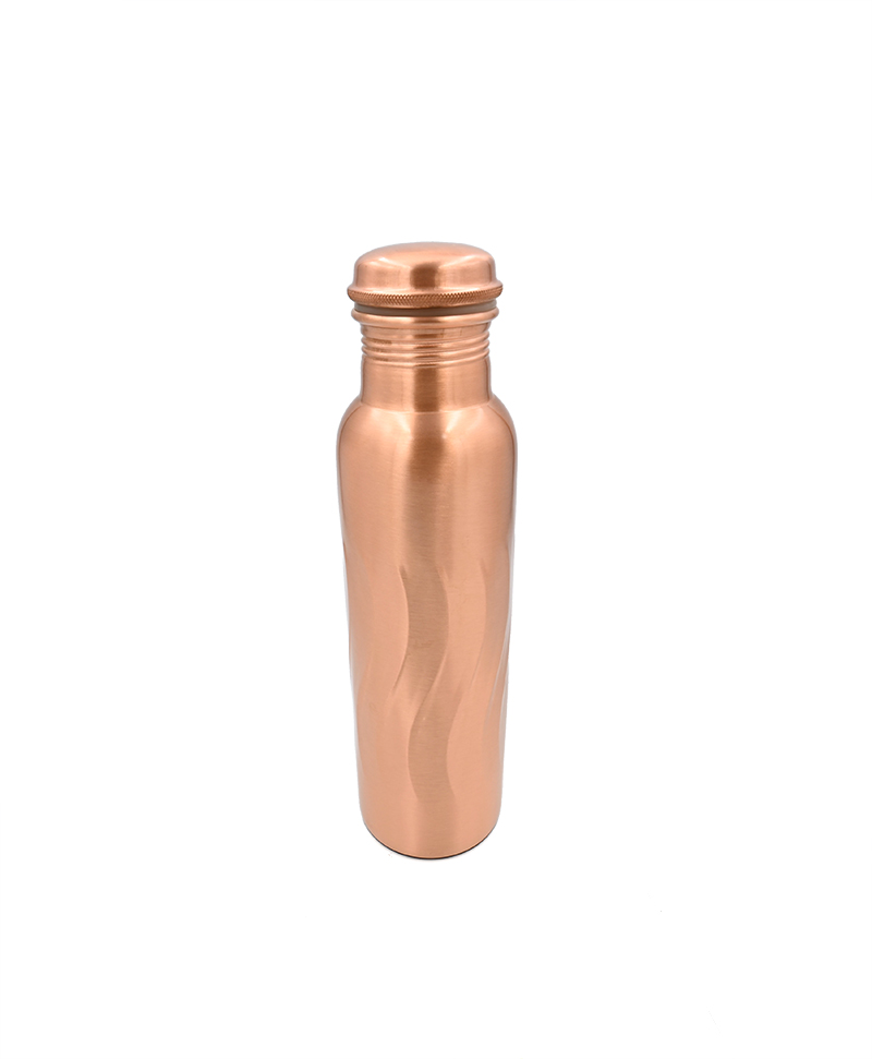 'Wave' Hand Made Premium Copper Bottle