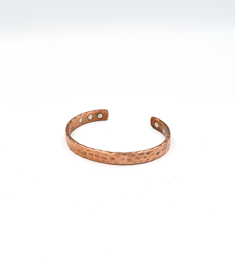 Stippled Hand Crafted Copper Bracelet