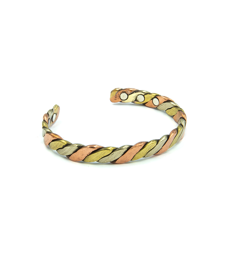 Twisted Copper Hand Crafted Magnetic Bracelet