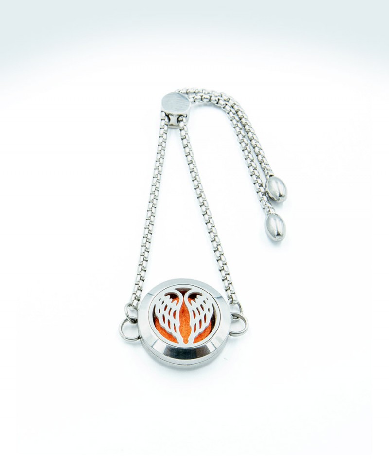 Aromatherapy Angel Wings diffuser chain bracelet
