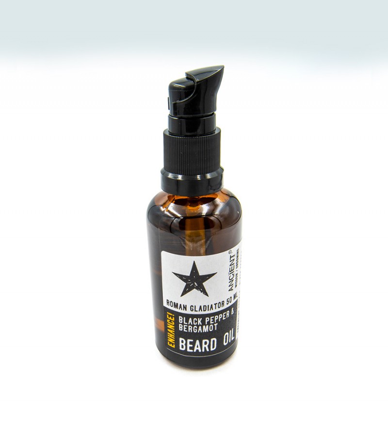 Roman Gladiator Black Pepper& Bergamot Beard Oil - Enhance