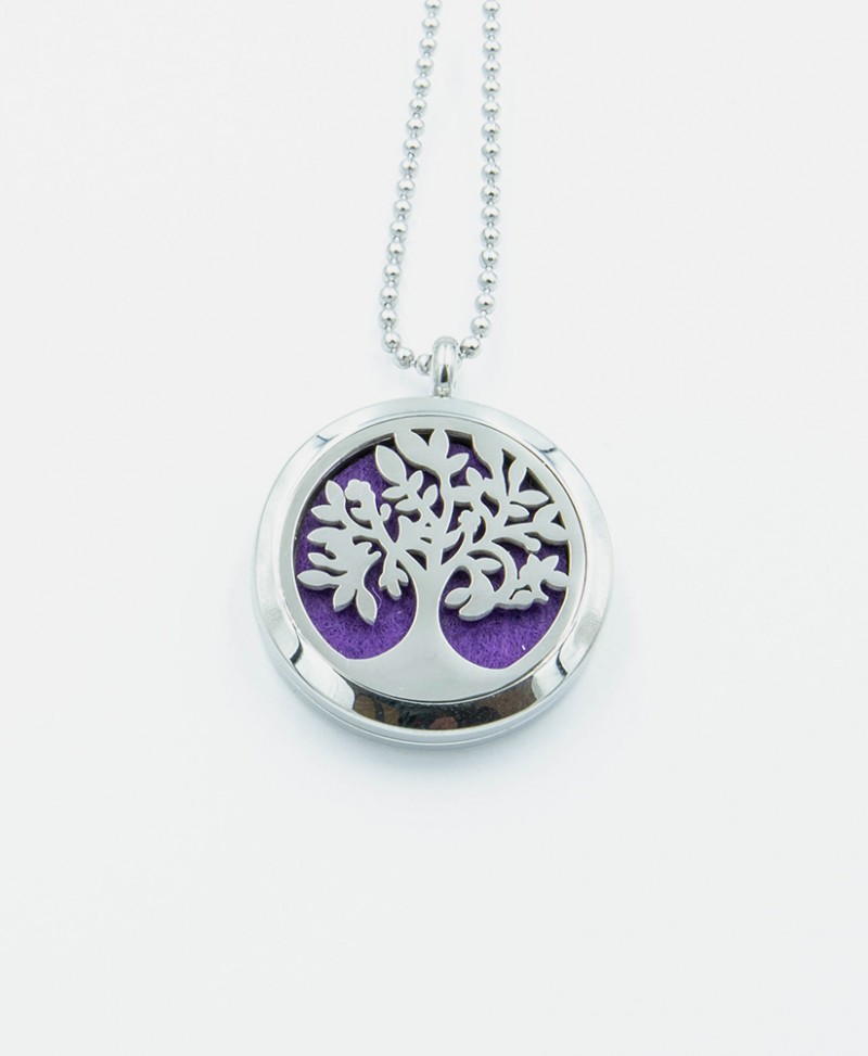Aromatherapy Necklace Tree of Life Design