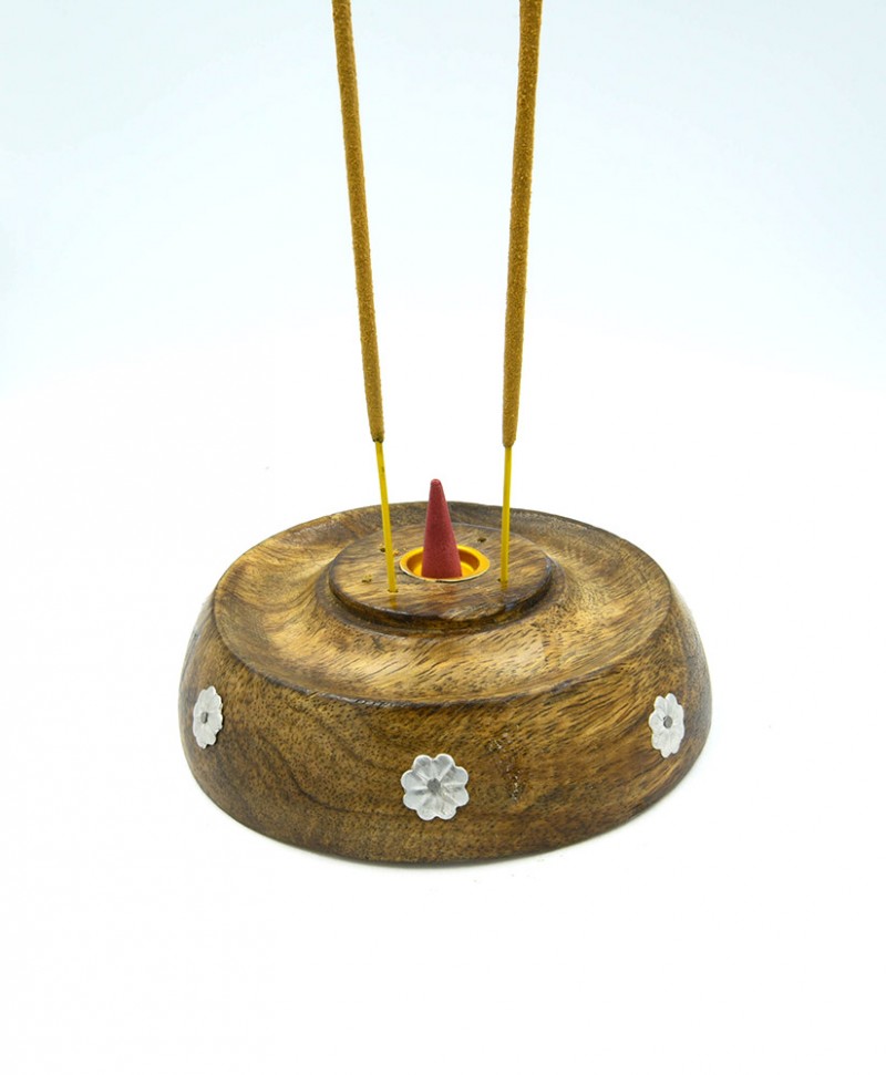 Mango wood cone and stick burner