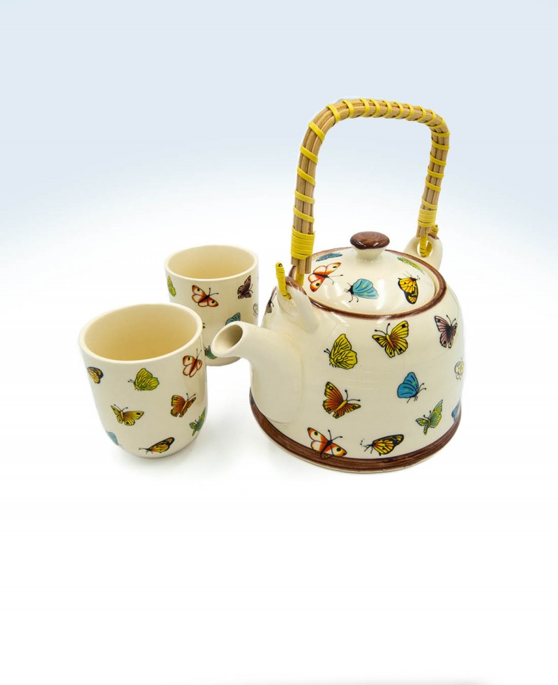 Herbal Tea Pot Set Butterflys