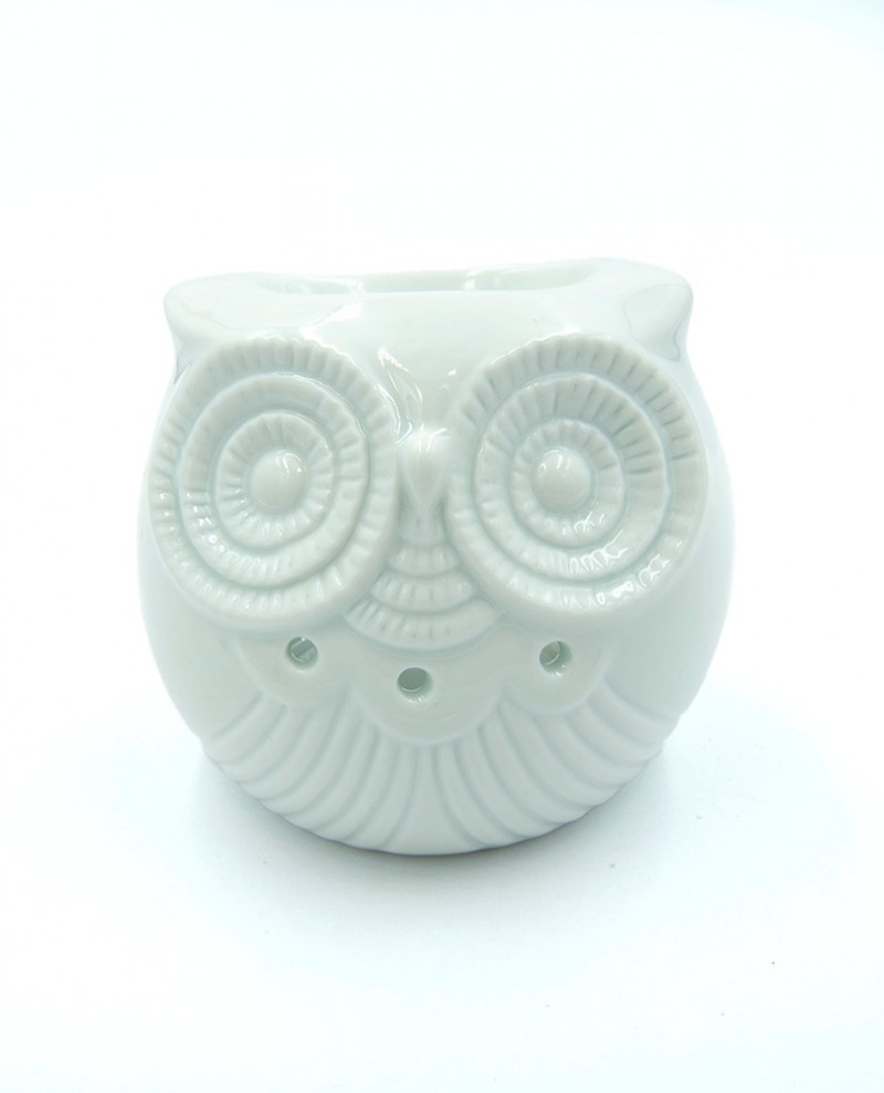 Classic white oil burner - short owl