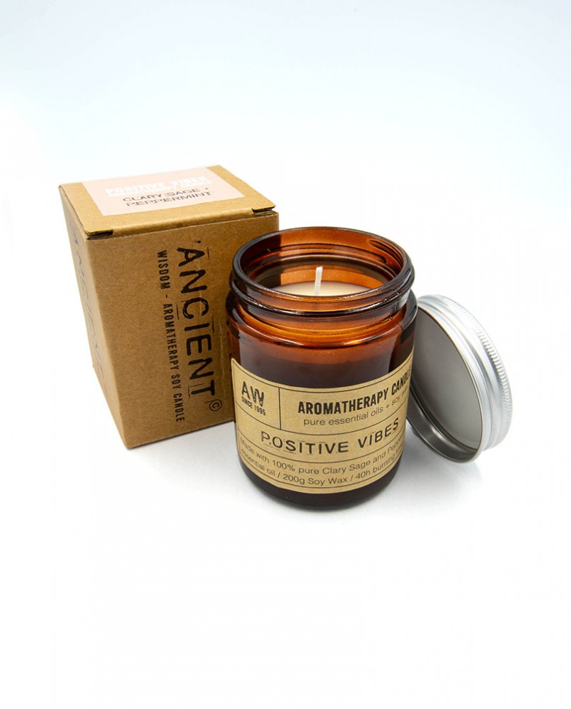 Soybean jar candles 'Positive Vibes' - Clary Sage + Peppermint