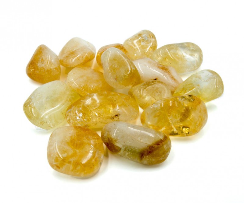 Citrine tumble stones