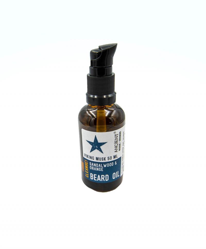 Viking Musk Sandalwood & Orange Beard Oil - Cleanse