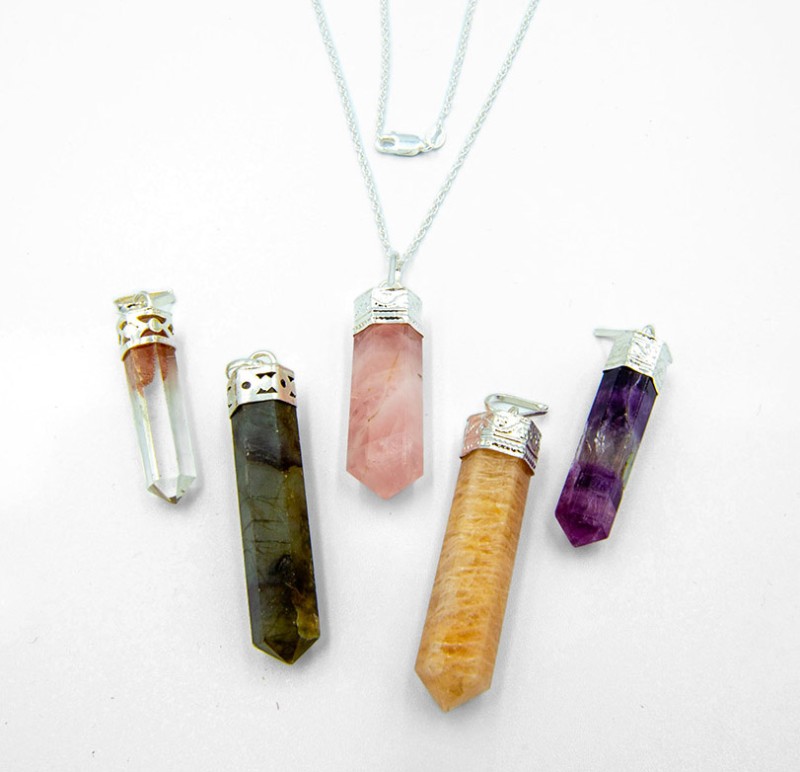 EightLife Crystal Pendant and Chain Set