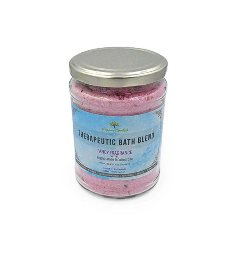 Luxury Organic Therapeutic Bath Blend - English Rose and Palmarosa