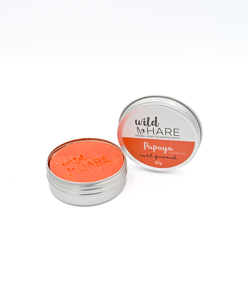 Wild Hare Papaya Curl Quench Solid Shampoo