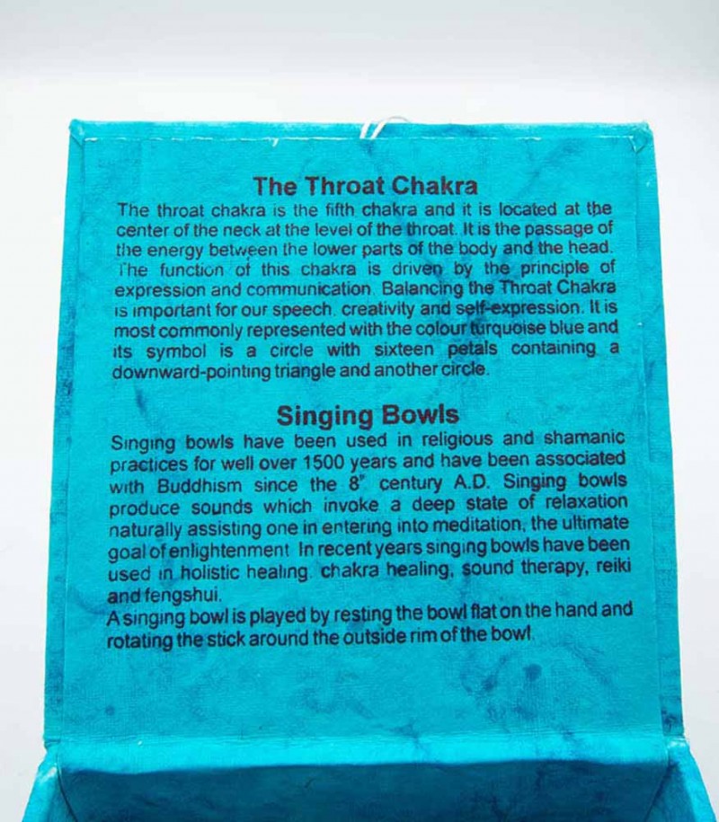 EightLife Throat Chakra Singing Bowl