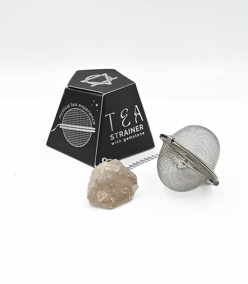 Raw Smokey Quartz Tea Strainer